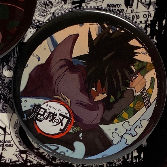 Anime Button 4pc Set - Multicolor - Picture 7 of 7